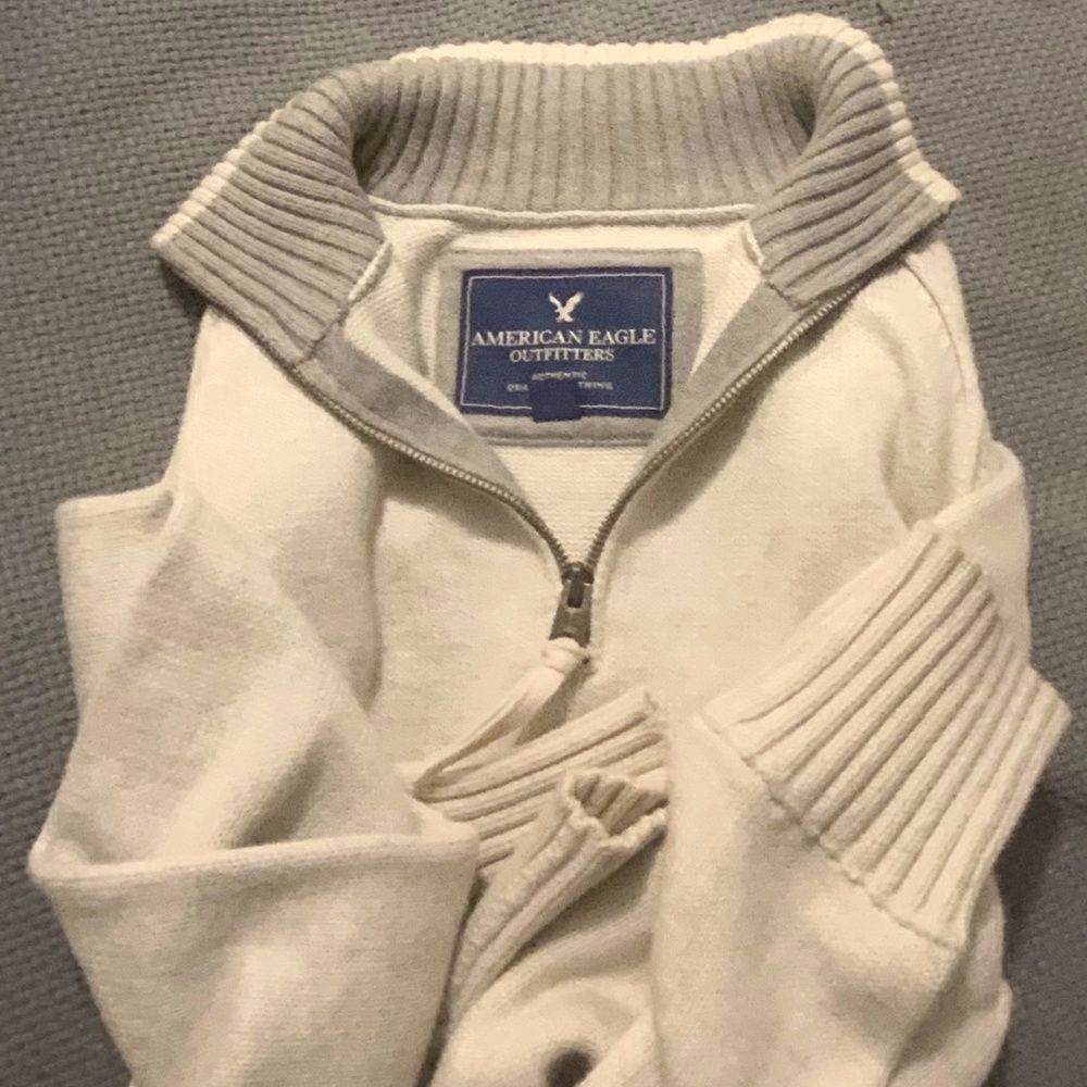 Mens American Eagle Zip-up Pullover